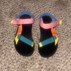 Teva Kids Sandals with Pink, Orange, Blue, and Yellow Straps